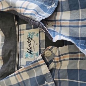 Hurley Men's plaid button up